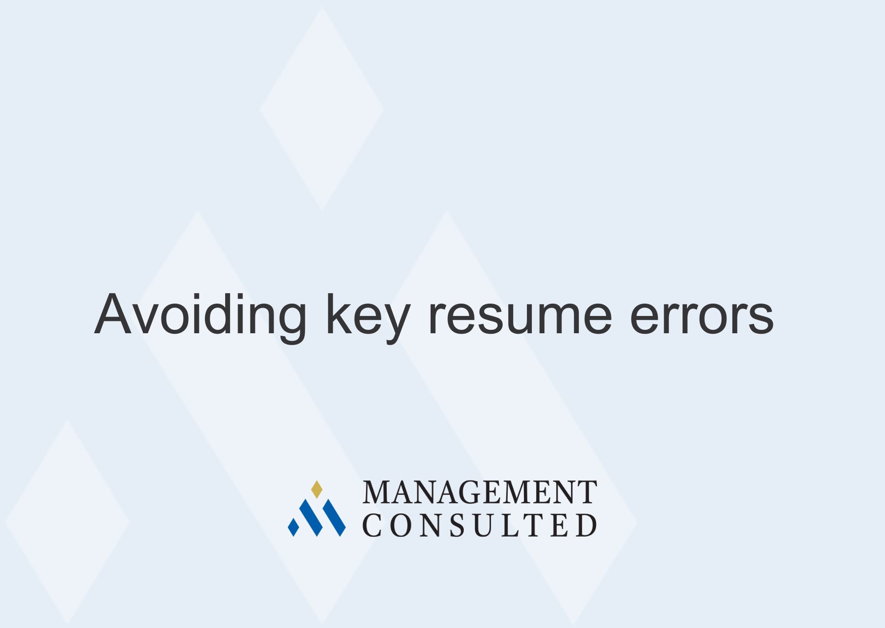 Avoiding key resume errors