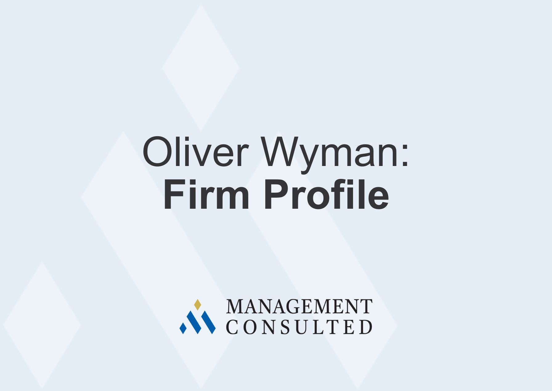 Oliver Wyman