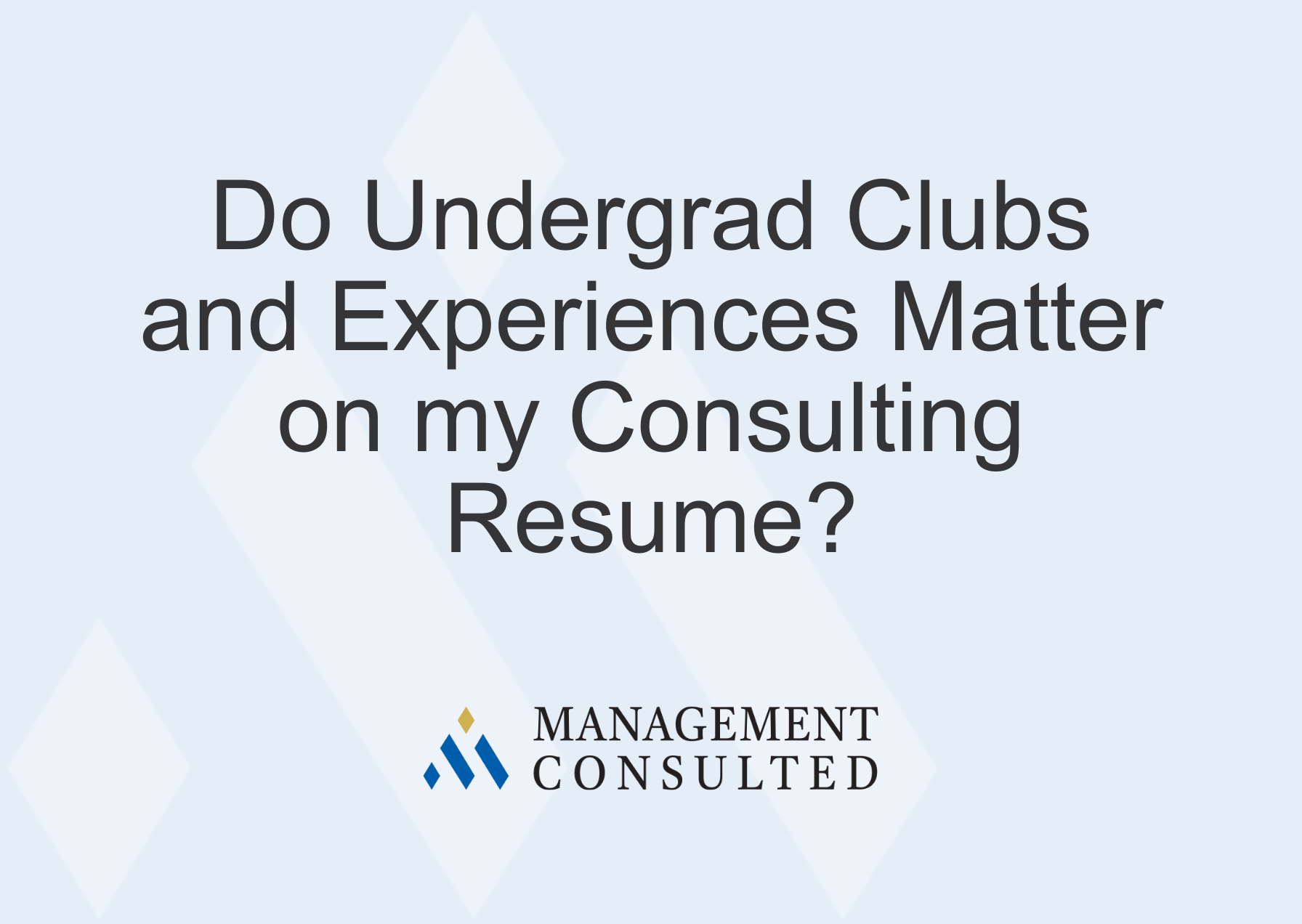 What Should You Include On Your Consulting Resume