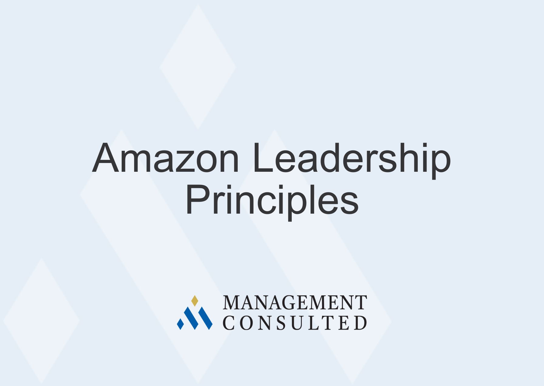 Amazon Leadership Principles | Leadership Principles For Growth