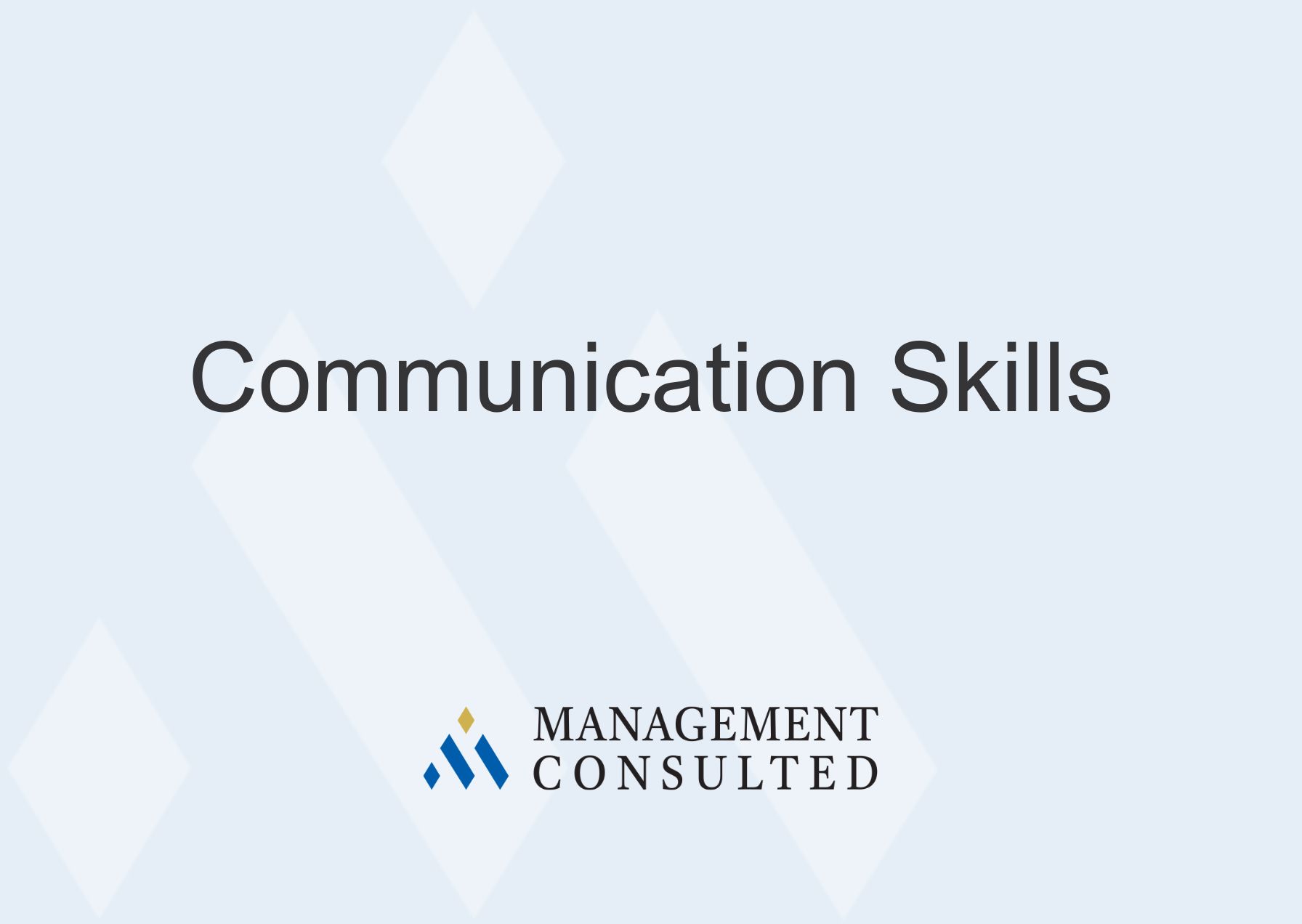 Communication Skills