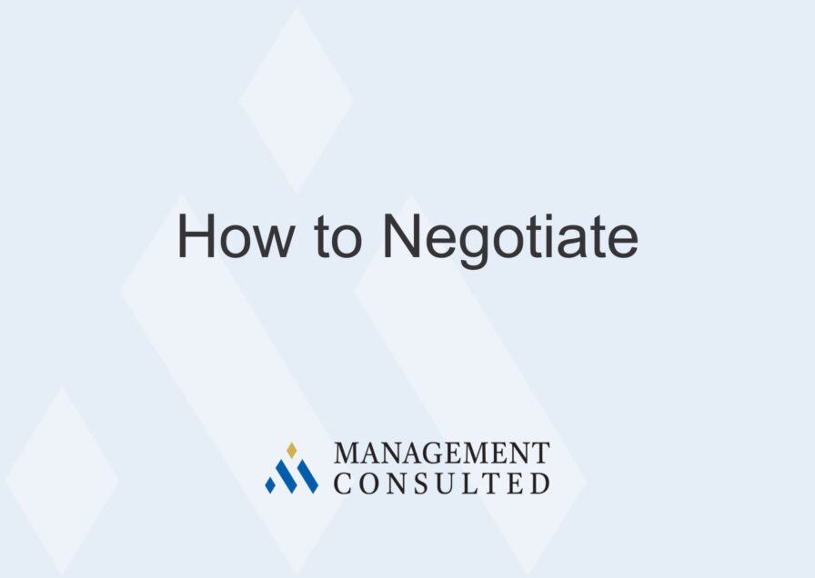 How to Negotiate