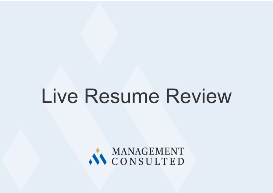 live resume review