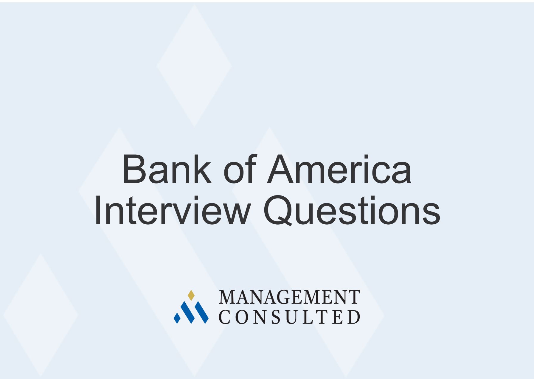 Bank of America Interview Questions | Expert Interview Coaching