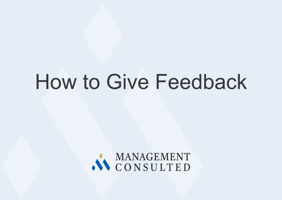 How to Give Feedback