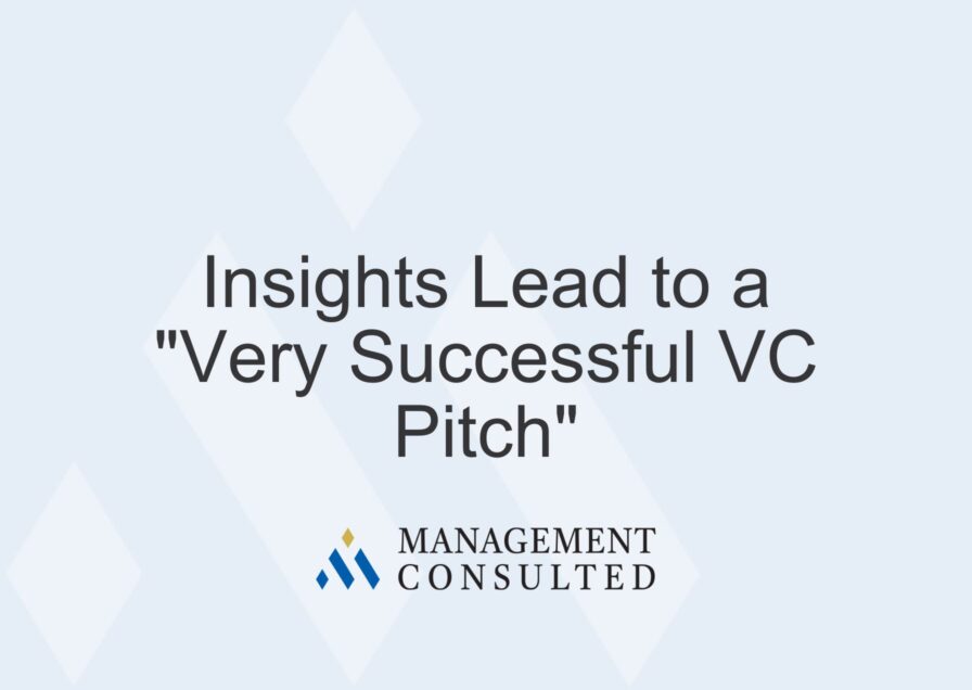 Insights Lead to a "Very Successful VC Pitch"
