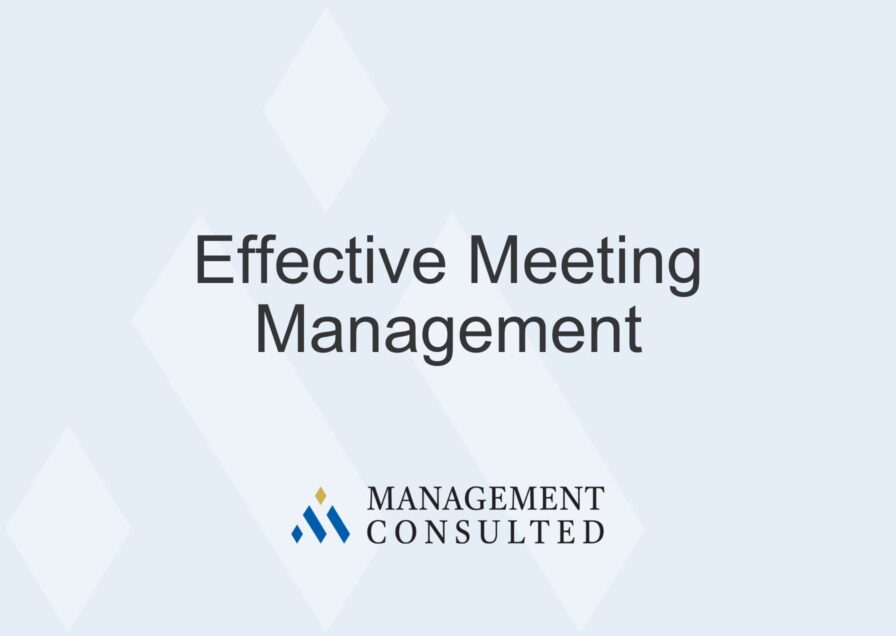 Effective Meeting Management