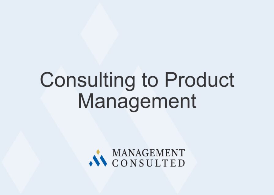 Consulting to Product Management