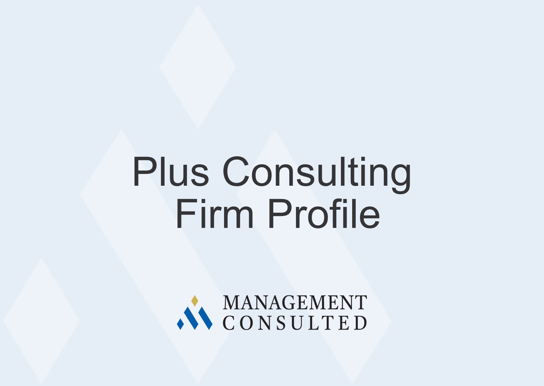 Plus Consulting Firm Profile | Firm Overview & Salary Data