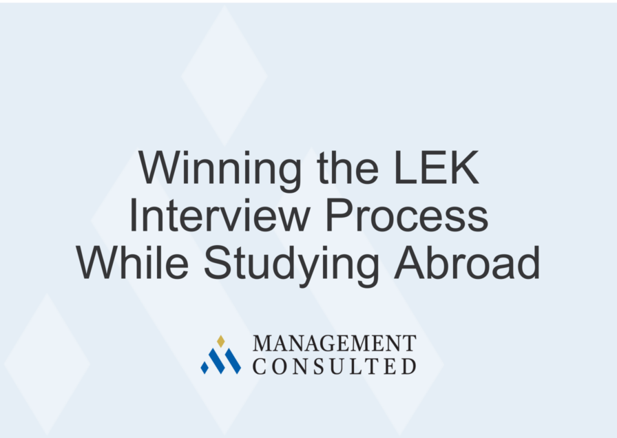 LEK, study abroad, win the LEK interview process