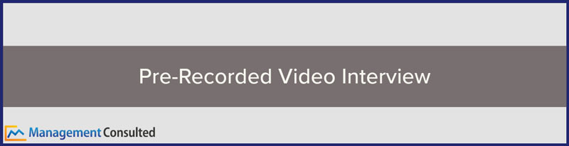 Pre-Recorded Video Interview