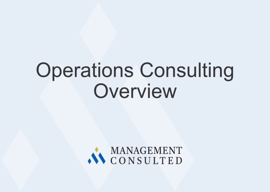 Operations Consulting