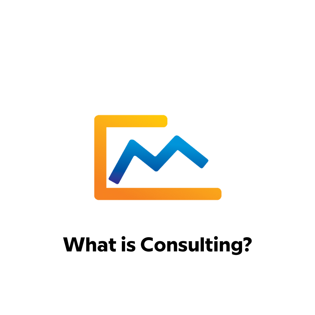 The Management Consulted logo with text saying, 'What is Consulting?' underneath.