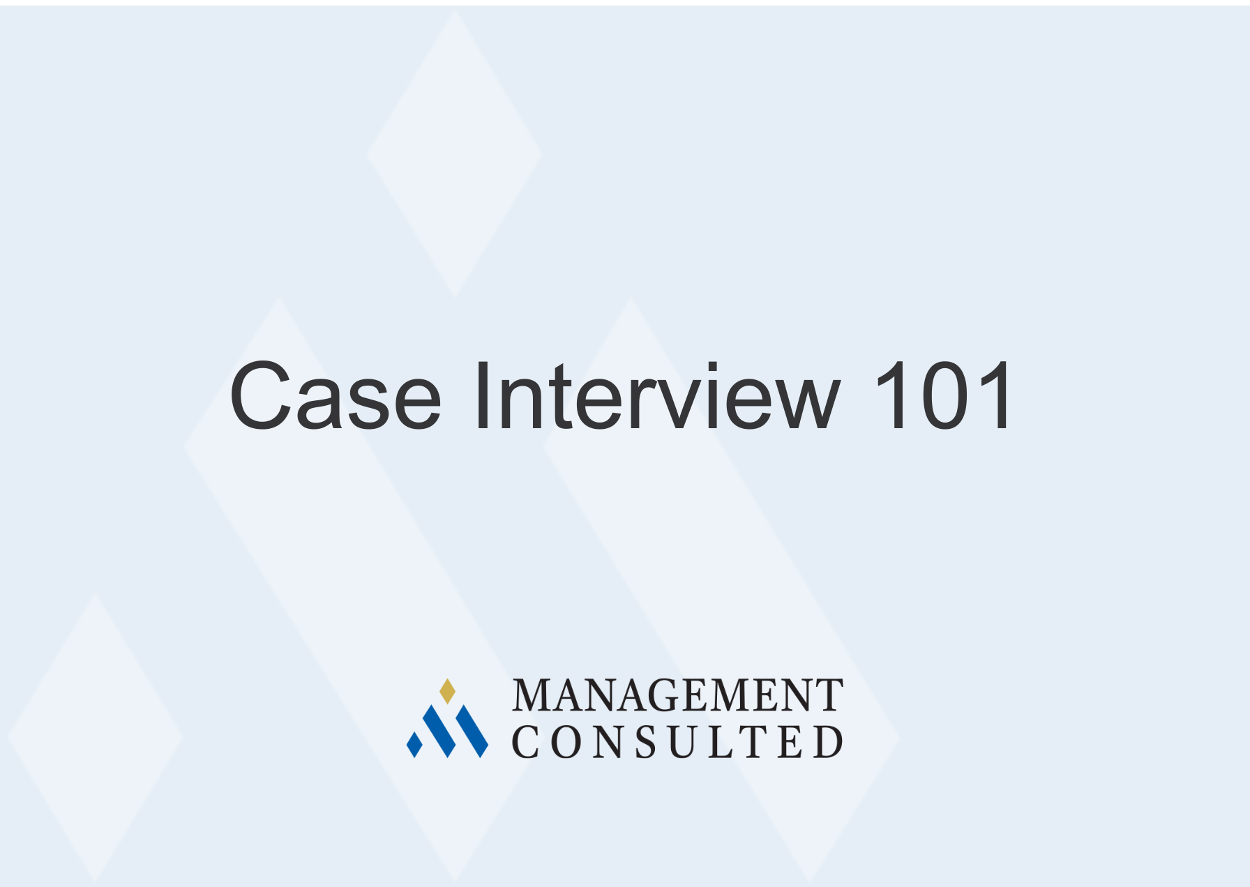 Case Interview Graphic - case interview types and frameworks