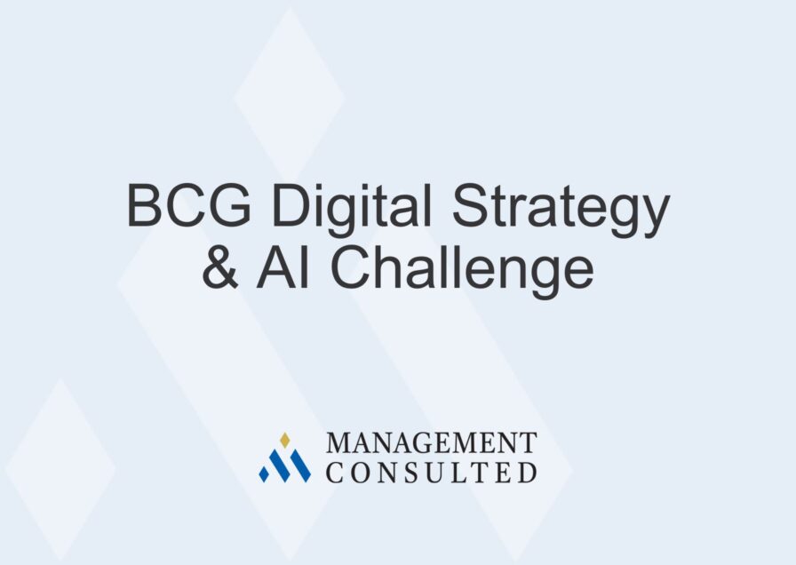 BCG Digital Strategy & AI Challenge graphic
