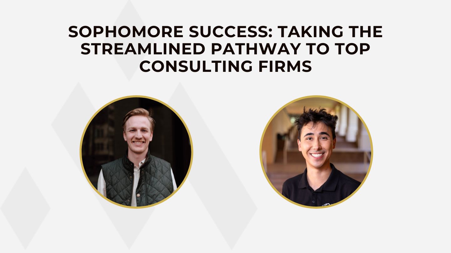 Sophomore pathway to consulting graphic