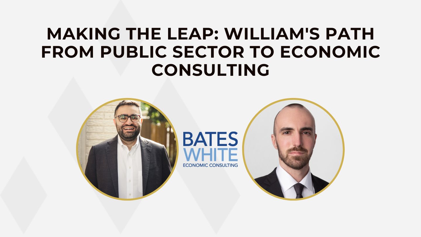 Bates White public sector to consulting graphic