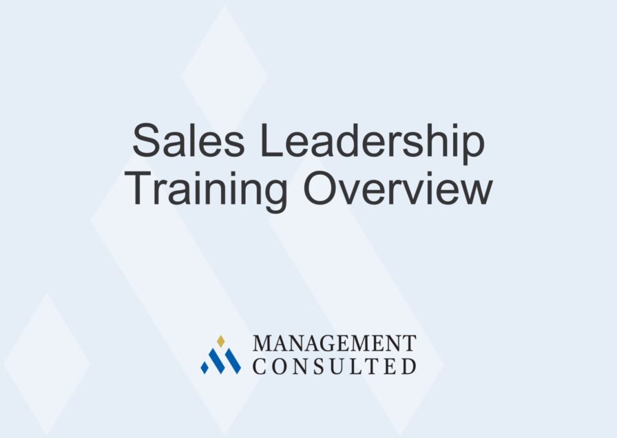 Sales Leadership Training Overview graphic