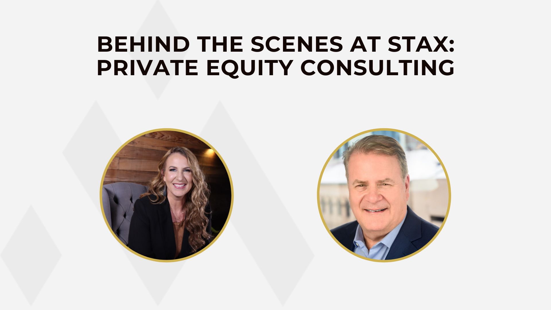 Behind the Scenes at Stax Private Equity Consulting with Brad Kuntz graphic