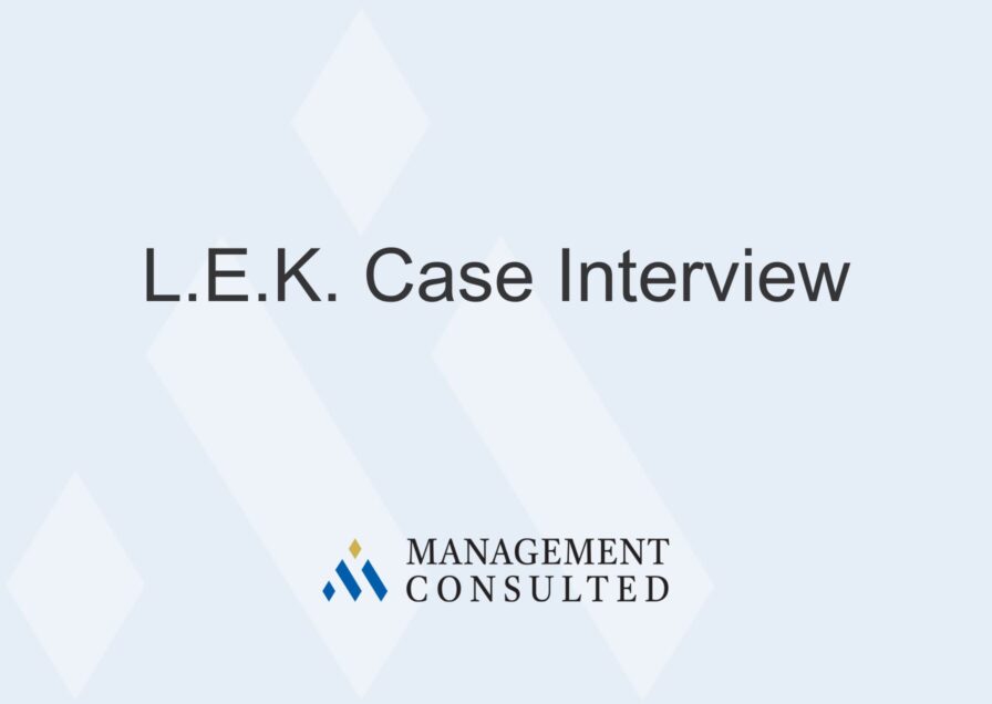 L.E.K. Case Interview graphic
