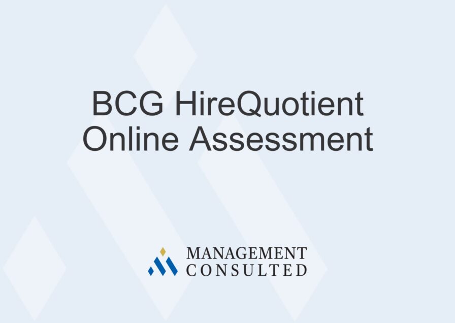 BCG HireQuotient Online Assessment graphic