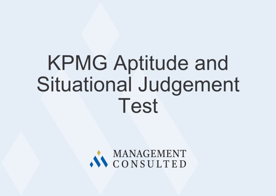 KPMG Aptitude Test graphic