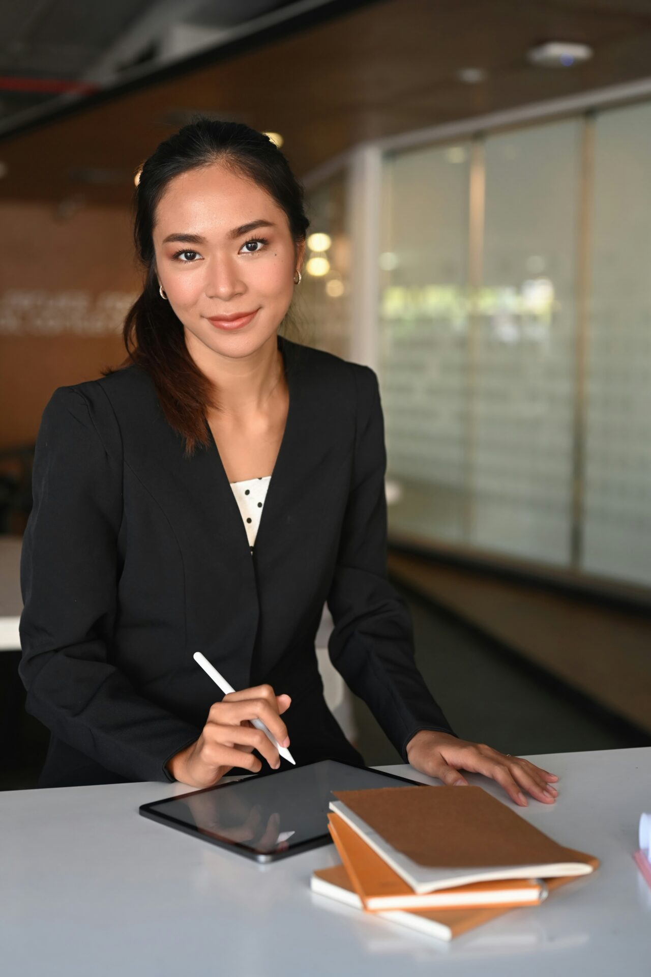 professional woman looking at camera picture