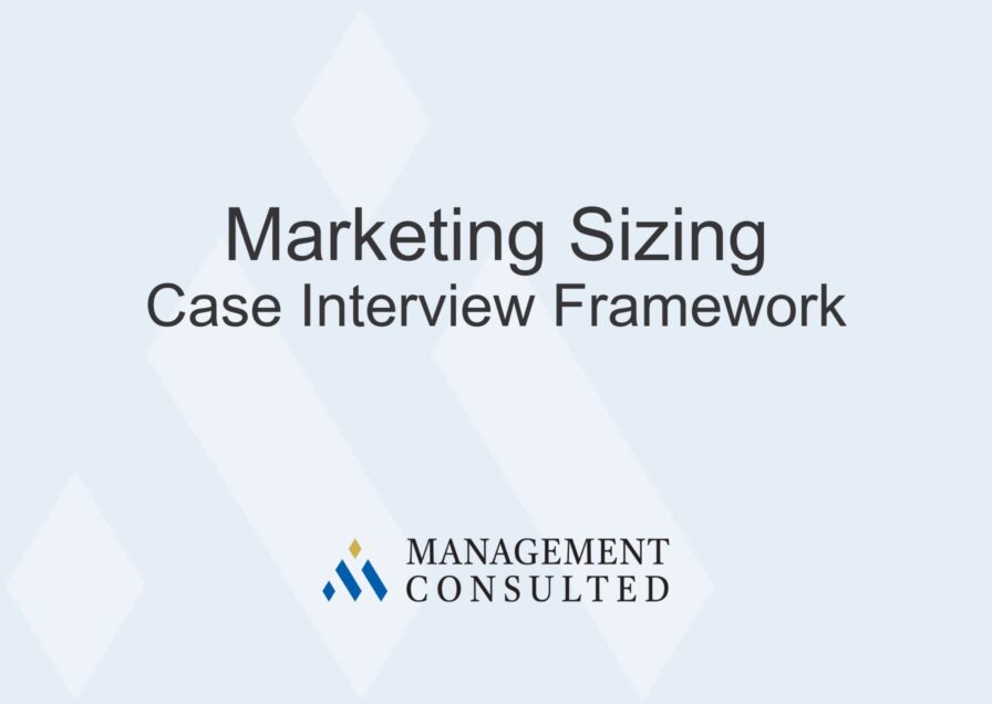 Market Sizing: Case Interview Framework graphic