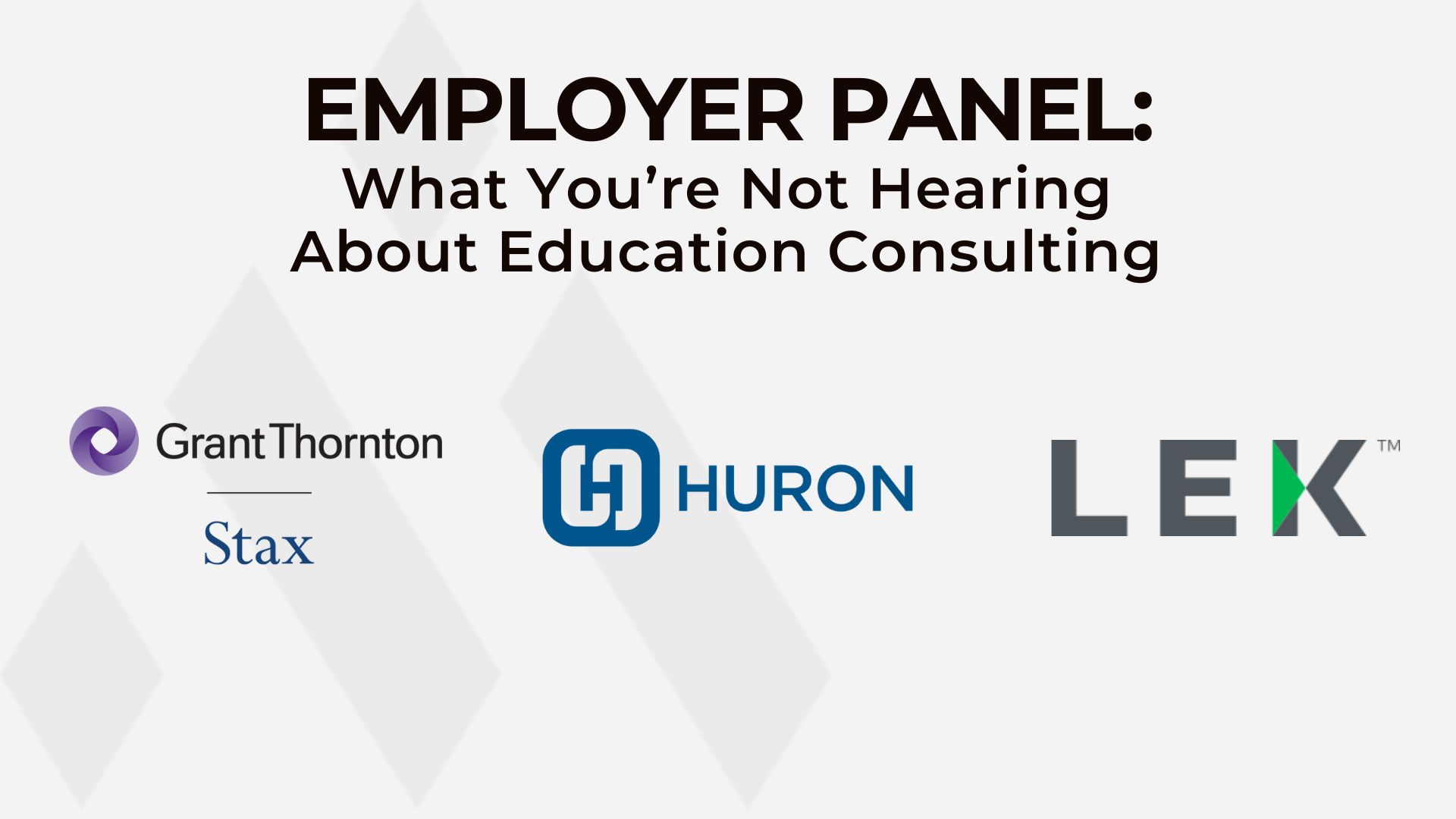 Education Consulting Panel_Management Consulted