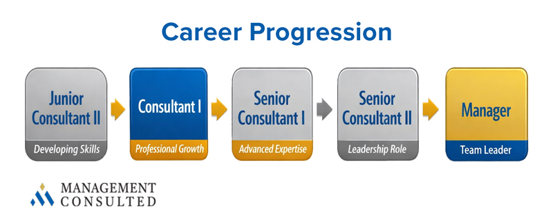 advancy career progression graphic