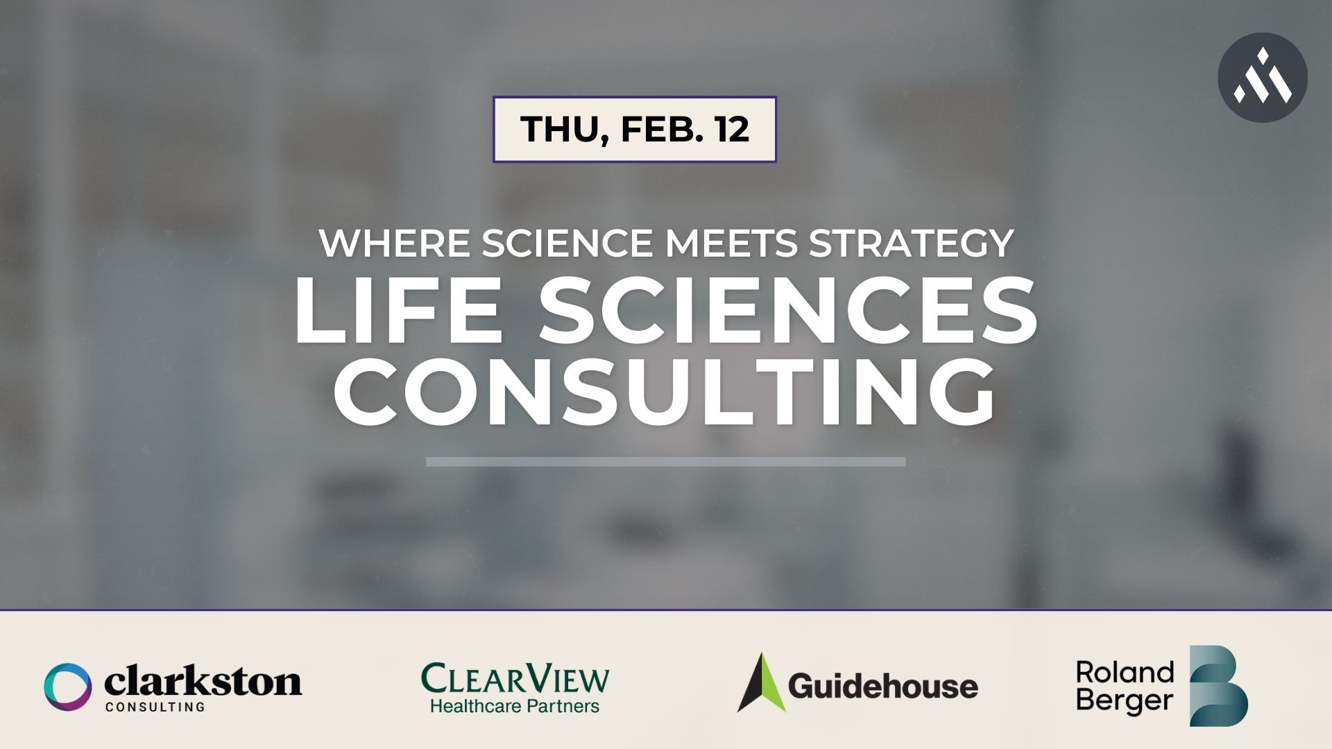 2026 Life Sciences Consulting Panel event graphic