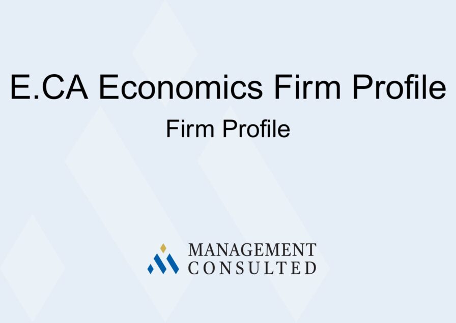 E.CA Economics Firm Profile graphic