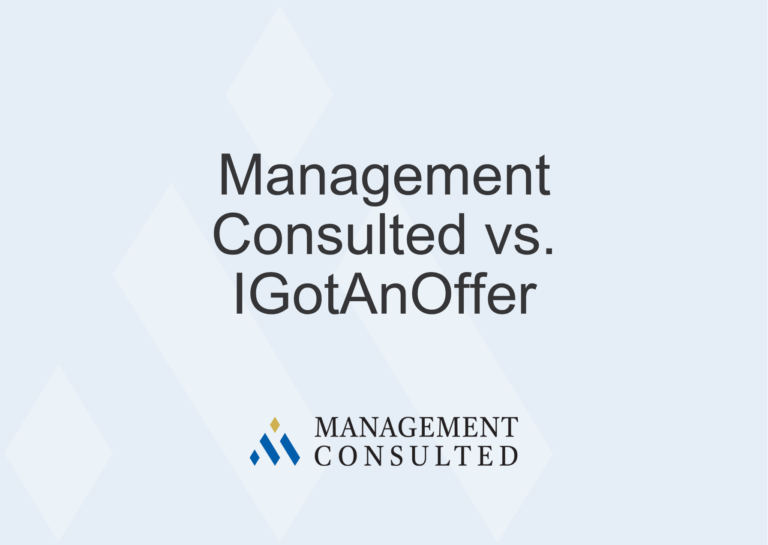 Management Consulted vs. IGotAnOffer