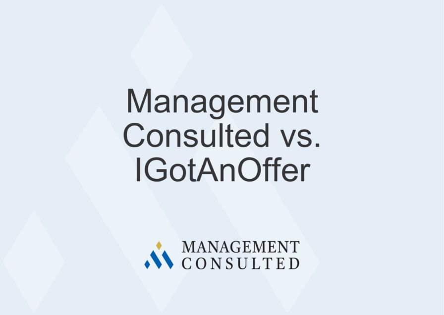 Management Consulted vs. IGotAnOffer