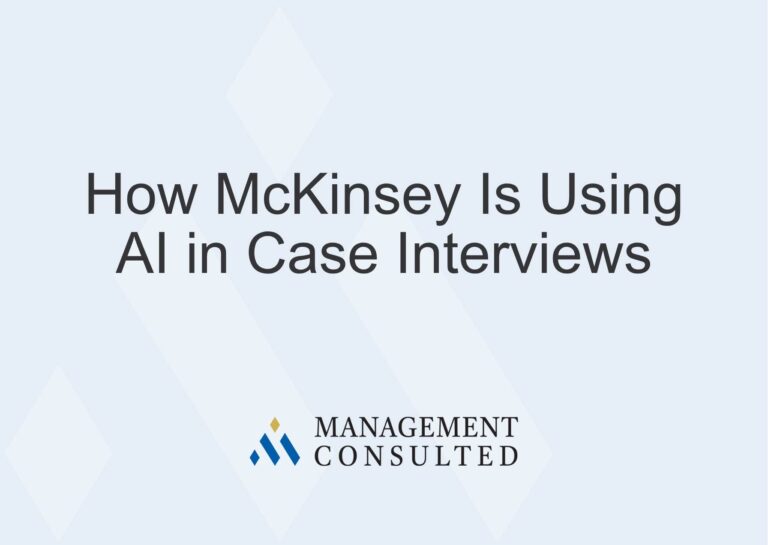 How McKinsey Is Using AI in Case Interviews