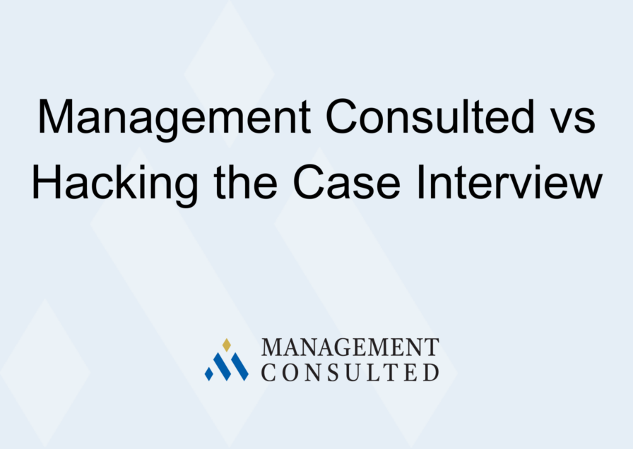 Management Consulted vs Hacking the Case Interview graphic