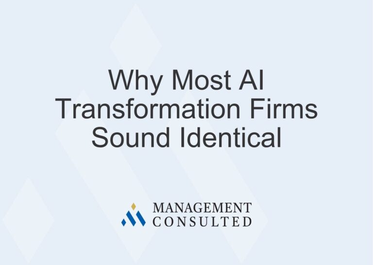Why Most AI Transformation Firms Sound Identical