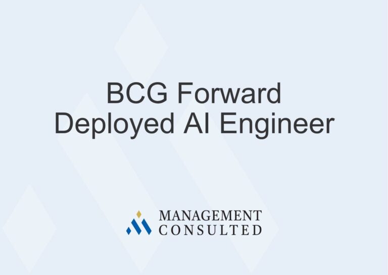 BCG forward deployed ai engineer