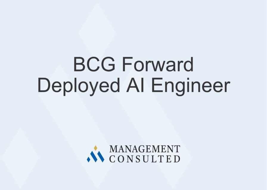 BCG forward deployed ai engineer