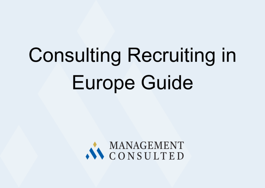 Consulting Recruiting in Europe guide image